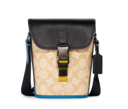 New Coach CH071 Track Small Flap Crossbody in Colorblock Signature Canvas - £76.10 GBP
