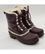 HUNTER  Lace Up Shearling Lined Rain Boots WOMENS Size 7 - $1,837.67 MXN