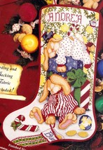 DIY NO CORDING Janlynn Sleepy Bunnies Christmas Cross Stitch Stocking Ki... - $124.95