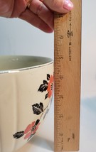 Hall's Superior Kitchenware Red Poppy/Black Leaves 8.75" Mixing Bowl image 6