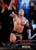 *2016 Topps WWE Then Now Forever The Rock Tribute #33 Retains WWE Championship - £1.24 GBP