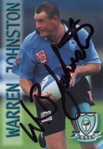 Warren Johnston Northland Rugby New Zealand Hand Signed Card Photo - $19.99