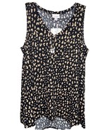 NWT LuLaRoe New Release Medium Black & Brown Leopard Cheetah KRISTINA Tank Top - $35.63