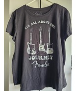 2021 Fender &quot;It&#39;s All About the Journey&quot; - Women&#39;s Black T-Shirt  - XL - $20.58 CAD