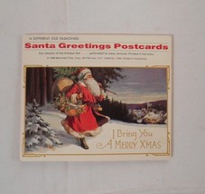 14 Unused Different Old Fashioned Santa Christmas Greetings Postcards Set - £4.69 GBP