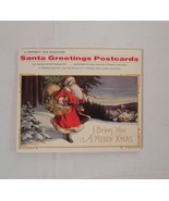 14 Unused Different Old Fashioned Santa Christmas Greetings Postcards Set - $5.87