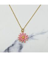 Sweet Daisy Necklace Pink - $25.74
