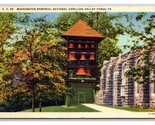 Washington Memorial National Carillon Valley Forge PA  Linen Postcard Y13 - $1.93