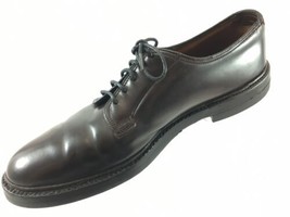 SH9 Florsheim Imperial 9.5A Shell Cordovan Brown Plain Toe Derby Dress Shoes - £53.35 GBP