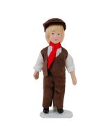 AirAds Dollhouse 1/12 Miniatures Dolls Human Action Figure Boy Brown Ves... - £8.30 GBP