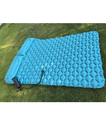 Inflatable Airbed Mattress Sleep 2 Person w/Pillow 4 Backpacking Traveli... - $45.80