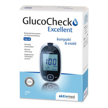 GLUCOCHECK Excellent blood glucose meter set mg/dl 1 piece - $94.00