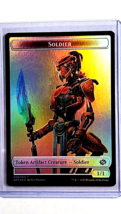 2022 MtG Magic the Gathering BRO Brothers&#39; War Soldier / Powerstone Foil Token - £1.32 GBP