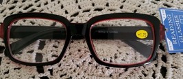 Red Plastic Framed Reading Glasses ~ +1.75 Strength ~ 51~19~136mm ~ D113 - $20.00