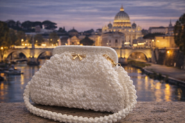 LARGE HANDMADE BAG IN WHITE - $69.30
