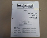 1987 Forza Fuoribordo Parti Catalogo 35 HP B Modelli Sia 4160 OEM Barca 87 - $9.95