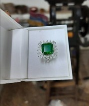 3Ct Lab Created Emerald Marquise Diamond Art Deco Ring Women White Gold Finish - £57.73 GBP