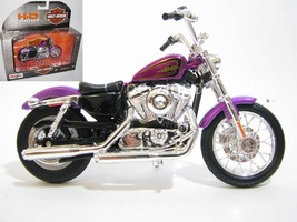 Harley Davidson 2013 XL 1200V Seventy Two Purple 1:18 Maisto Motorcycle Model - £12.73 GBP