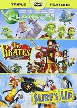 Triple Feature Pirates! Band of Misfits, the / Planet 51 / Surf&#39;s up - £4.66 GBP