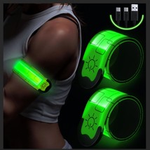 Led Armband Rechargeable For Running Walking At Night (2 Pack), Running ... - £22.37 GBP