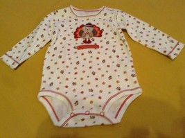 Size 6 mo Carters turkey outfit baby 1 piece long sleeve - $13.29