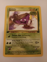 Pokemon 2000 Team Rocket Grimer 57/82 First Edition Single Trading Card - $11.99