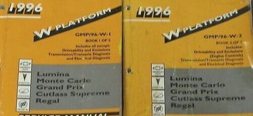 1996 Olds Cutlass Supreme Buick Ripiano Grand Prix Service Negozio Repair Manual - $44.95