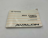 2006 Toyota Avalon Owners Manual Handbook OEM I01B12006 - $31.49