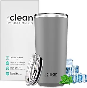 The Clean Hydration Co, Tumbler 20 | Aqua (Grey) - £18.90 GBP