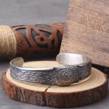 Rock Viking Celtic Knot Cuff Bangles Bracelets Stainless Steel Wristband Jewelry - £15.98 GBP