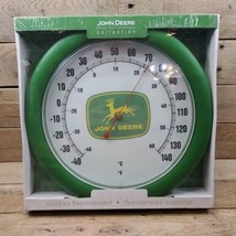 John Deere Collection 11&quot; Indoor / Outdoor Round Thermometer NEW - £23.45 GBP