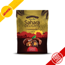 Abu Auf Sahara Dates Chocolate With Almonds Healthy Organic Dates - 300 gm - £25.36 GBP