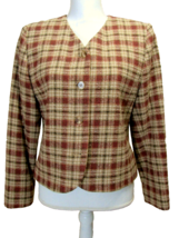 Vintage Pendleton Womens 12 Petite Wool Lambs Wool Fully Lined Jacket Blazer 12P - £21.50 GBP