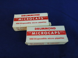 Micro Pipettes Drummond Microcaps 200 Pieces Ne Wold Stock - £18.92 GBP