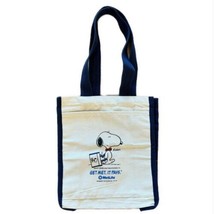 Snoopy Peanuts Get Met. It Pays. Cloth Tote Bag 12x13x5 inches peanuts Schulz - £38.71 GBP