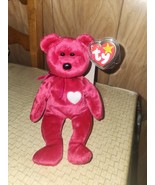 TY Beanie Baby Bear - VALENTINA  (8.5 inch) Hang And Tush Tags Included - $53.77 CAD