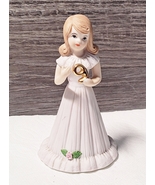 Enesco Growing Up Girls 9th Birthday Figurine 5 Inches Tall Porcelain - $8.95