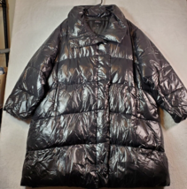Avec Les Filles Coat Womens 3X Black 100% Polyester Long Sleeve Pockets Full Zip - £36.91 GBP