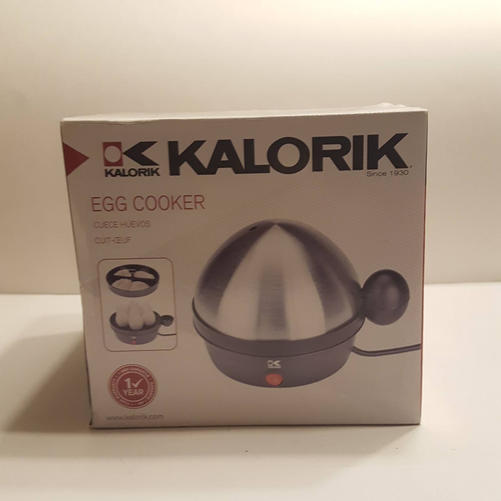 Kalorik Stainless Steel Egg Cooker Black/Stainless Steel , New - $18.00