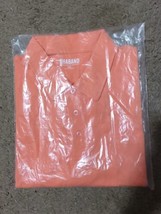 NEW Knit Men&#39;s Polo Shirt Jersey Haband Brand Orange 2XL Vintage NWT - £16.79 GBP