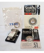 Akai Teac Scotch Reel to Reel Tape Splicer w/ No. 51- 7/32 Tape - $109.74 CAD