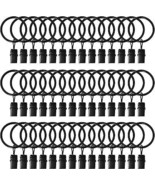 42 Pack Curtain Rings with Clips 1.26&quot; Interior Diameter,Metal Drapery R... - €15,38 EUR