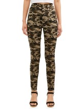 No Boundaries Women&#39;s Juniors Hi Rise Skinny Jeans Size 1 Green Camo Col... - £14.94 GBP