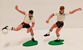 England Footballers 1989 Robson &amp; Beardsley Action Figures Soccer 4.5&quot; H... - $24.30