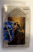 Our Lady Undoer (Untier) of Knots Rosary, Prayer Card, Rosary &amp; Pouch, New - £15.59 GBP