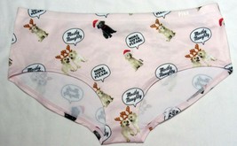 Pink by Victoria&#39;s Secret Panty SEAMLESS HIPSTER Size M Medium Puppies H... - £10.84 GBP