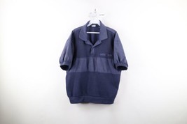 Vtg 90s Streetwear Mens XL Faded Thermal Ribbed Knit Pullover Polo Shirt... - $44.50