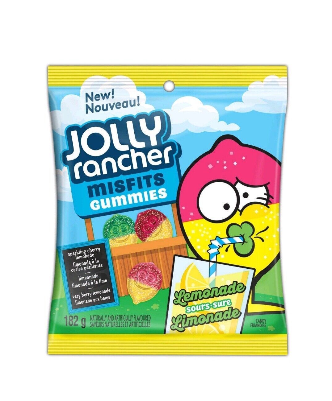 10 bags JOLLY RANCHER Misfits Gummies Sour Lemonade 6.41 oz Each - Free Shipping - $47.41