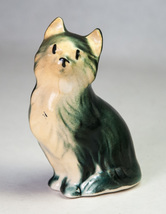Vintage Sitting Cat Figurine 3-3/8&quot; Tall - $6.00