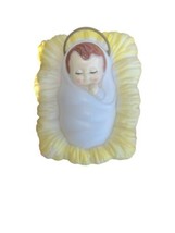 VTG General Foam Plastics Baby Jesus In Manger BLOW MOLD- TESTED - $37.39